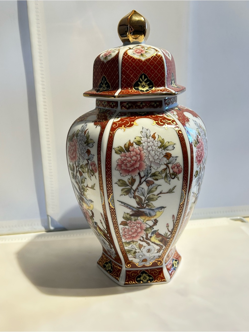 Japan Porcelain Floral Ginger Jar